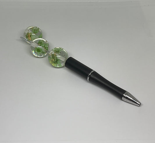 Dried Flower Green Bead