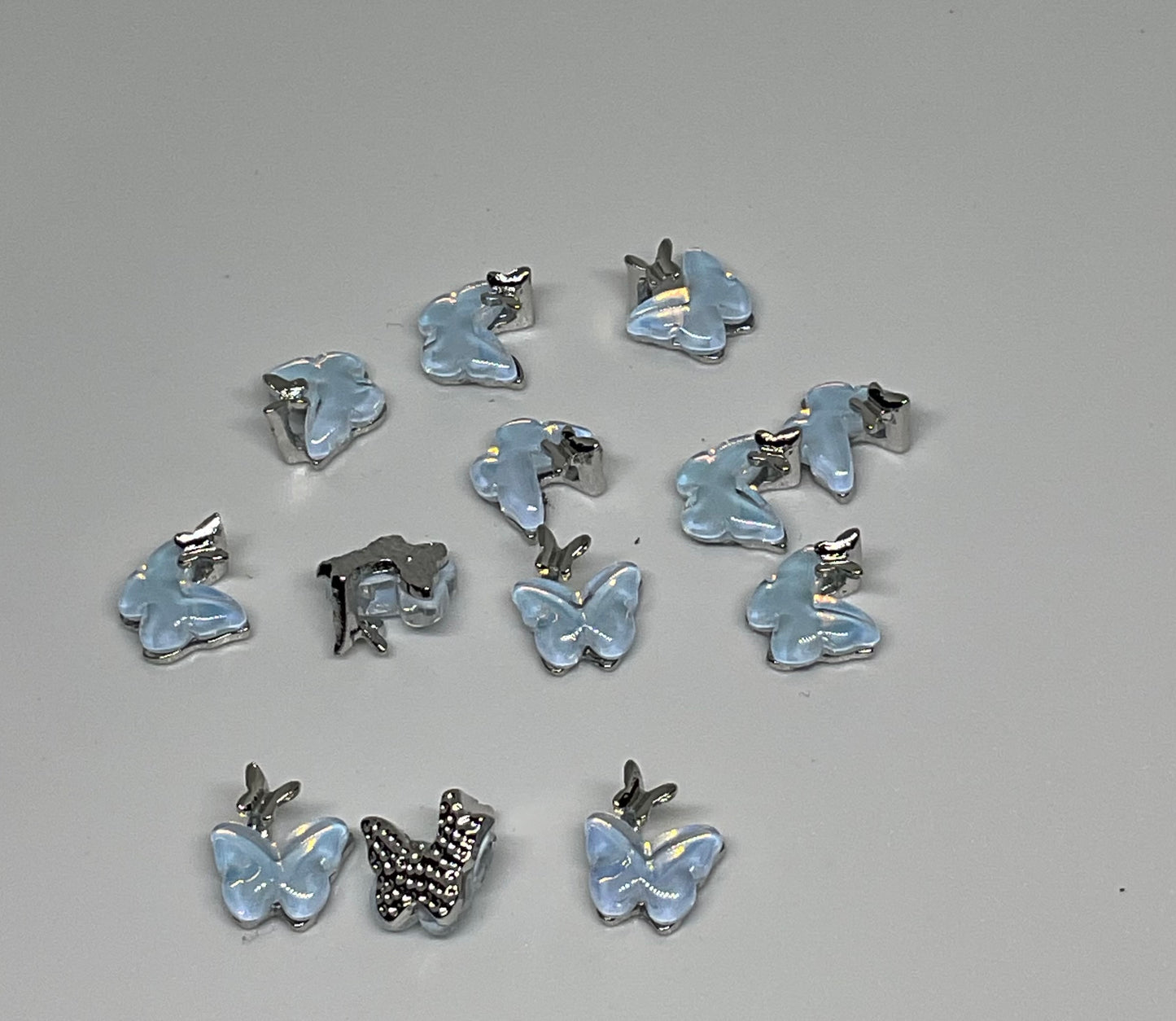 Blue Butterfly Nail Charm