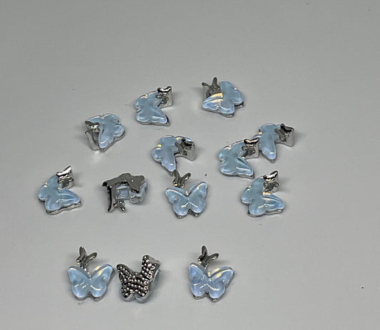 Blue Butterfly Nail Charm