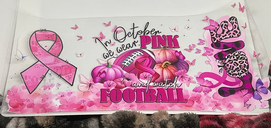 Cup Wrap PInk Football 🏈